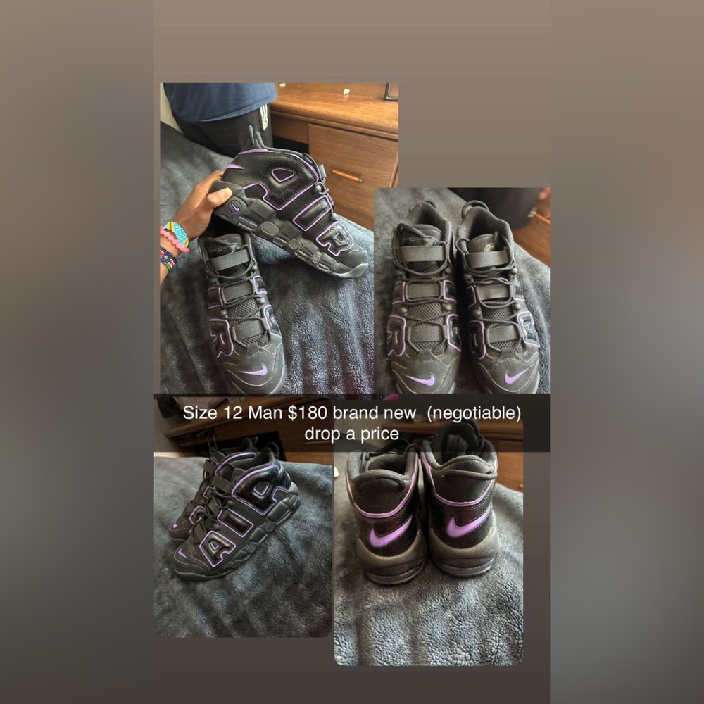 Nike Black and Purple Sneakers for Ultimate Comfort